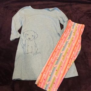 American Girl pajama set, size 7/8